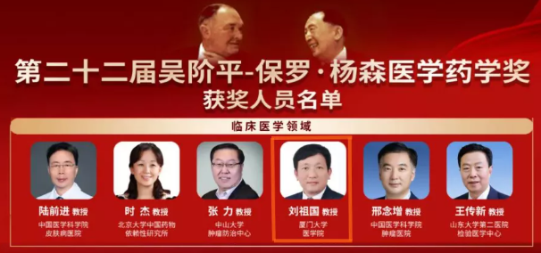 喜讯！我院刘祖国教授获第22届获吴阶平-保罗·杨森医学药学奖1.png